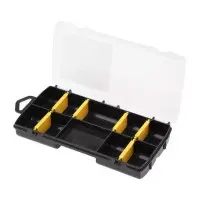 Пластмассовый органайзер Stanley STST81679-1 210х115х35мм на 10 отсеков с переставными перегородками