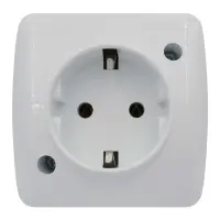 Розетка ALSU белая 1-я с заземлением ( 504-010200-217 )