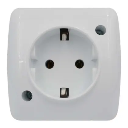 Розетка ALSU белая 1-я с заземлением ( 504-010200-217 ) Розетка ALSU белая 1-я с заземлением ( 504-010200-217 )