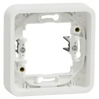 Одномісна рамка Schneider Electric MUR39108 із затискачами IP55 (біла) Одномісна рамка Schneider Electric MUR39108 із затискачами IP55 (біла)