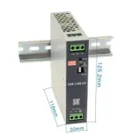 Блок живлення Mean Well на DIN-рейку 150W DC24V (XDR-150E-24) Блок живлення Mean Well на DIN-рейку 150W DC24V (XDR-150E-24)