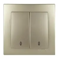 Вимикач Nilson Touran золото 2кл прохідний ( 24151009 )