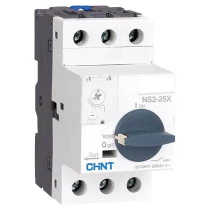 Автомат защиты двигателя Chint NS2-25X 17-23A с поворотной ручкой (495188) Автомат защиты двигателя Chint NS2-25X 17-23A с поворотной ручкой (495188)