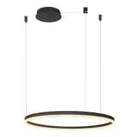 Подвесной светильник, люстра Azzardo AZ4960 Halo LED 1x53W 3000K 3103Lm IP20 черный