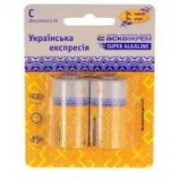 Батарейка щелочная Аско-Укрем C.LR14.BL2 (блистер 2шт)