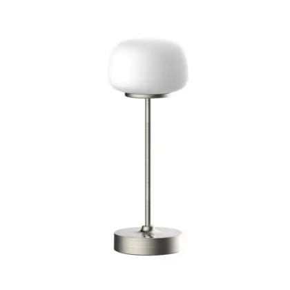 Настільна лампа з акумулятором Goldlux 329868 Rimini LED 1x1.8W 2700K 150Lm IP20 срібляста Настільна лампа з акумулятором Goldlux 329868 Rimini LED 1x1.8W 2700K 150Lm IP20 срібляста