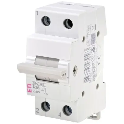 Перемикач навантаження ETI SSQ 163 "1-0-2" 1p 63A Перемикач навантаження ETI SSQ 163 "1-0-2" 1p 63A