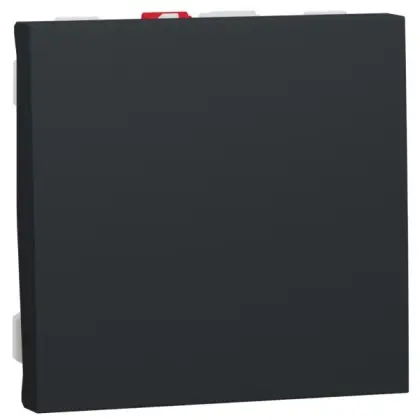 Одноклавішний вимикач Schneider Electric NU320154 (схема 1) 10А 2М (антрацит)