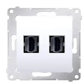 Подвійна HDMI розетка Kontakt Simon Simon 54 Premium DGHDMI2.01/11 (білий)