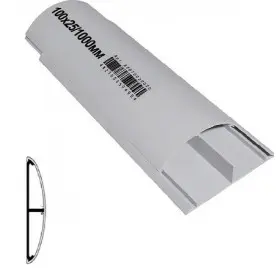 Підлоговий кабельний канал Аско-Укрем 100х25 (клеючий)