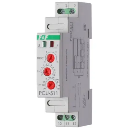 Электронное реле времени F&F PCU-511UNI 12-264В AC/DC 8А Электронное реле времени F&F PCU-511UNI 12-264В AC/DC 8А