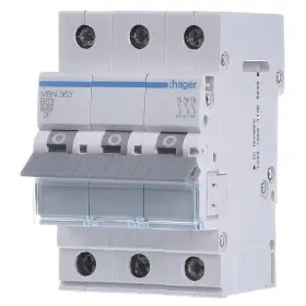 Автоматичний вимикач Hager MBN363 6кА B 63A 3P