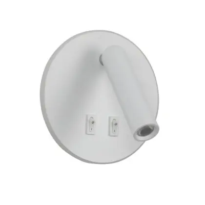 Бра, настенный светильник Italux WL-53742-1-WH Furla LED 2x8W 3000K 516Lm IP20 белый