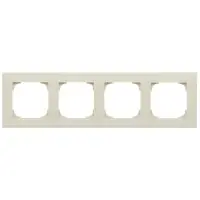Четырехместная рамка ABB Sky 2CLA857400A3001 8574 CB (белое стекло)