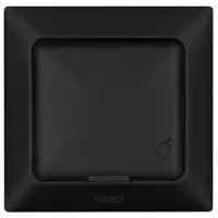 Розетка NE-AD ARAS 93-124-09 з з/к та кришкою чорна