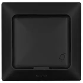 Розетка NE-AD ARAS 93-124-09 с з/к и крышкой черная