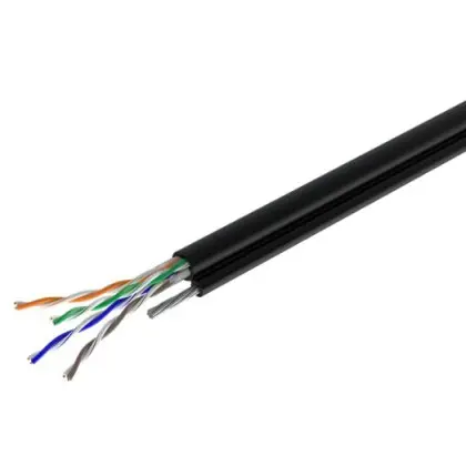 Кабель наружный КППт-ВП UTP кат.5е 4х2х0,51 24 AWG полиэтилен, с тросом Кабель наружный КППт-ВП UTP кат.5е 4х2х0,51 24 AWG полиэтилен, с тросом