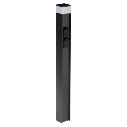 Уличный светильник с розеткой Kanlux 38767 Dasten G9 1x11W IP44 антрацит