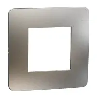 Одномісна рамка Schneider Electric Unica New NU280255M матова хром/білий Одномісна рамка Schneider Electric Unica New NU280255M матова хром/білий