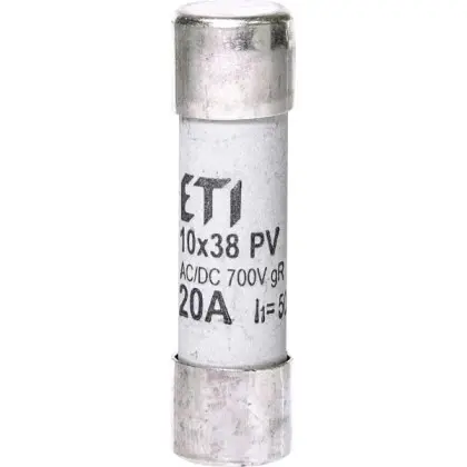 Предохранитель ETI 002625024 CH 10x38 gR-PV 20A 700V (50kA) Предохранитель ETI 002625024 CH 10x38 gR-PV 20A 700V (50kA)