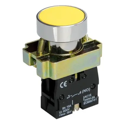 Кнопка TNSy XB2-BA51 1НО желтая (TNSy5500276) Кнопка TNSy XB2-BA51 1НО желтая (TNSy5500276)