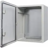 Ударостійкий корпус з АБС-пластику Аско-Укрем UBox 400x500x180мм (прозорі дверцята)