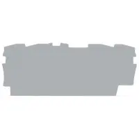 Торцева/проміжна пластина Wago 2002-1491 товщиною 0,8мм (сіра)