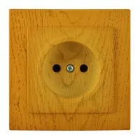 Розетка Nilson Touran дуб 1-я без заземления ( 24251015 )