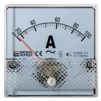 Амперметр трансформаторного включення Аско-Укрем 100/5А АС 80х80мм (А-80) (A0190010050)