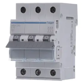 Автоматичний вимикач Hager MBN310 6кА B 10A 3P