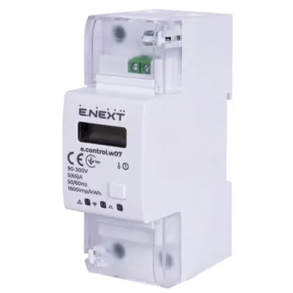 Однофазный счетчик E.Next e.control.w07 5(65)А 1.0 многофункциональный (i0310037) Однофазный счетчик E.Next e.control.w07 5(65)А 1.0 многофункциональный (i0310037)
