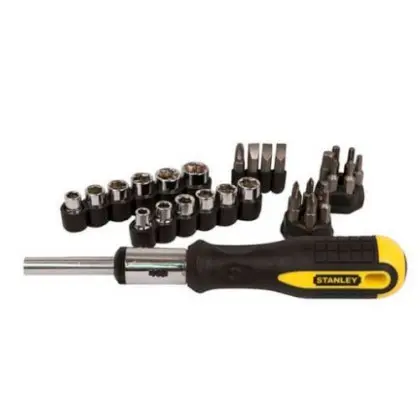 Набір біт Stanley 0-54-925 з храповим коміром (29 предметів) Набір біт Stanley 0-54-925 з храповим коміром (29 предметів)