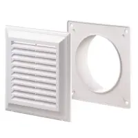 Решетка Blauberg Decor 140х140/100s белая