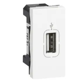 USB розетка Legrand Mosaic 1 модуль біла