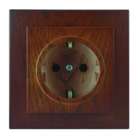 Розетка Nilson Touran горіх 1-на з заземленням ( 24271017 )