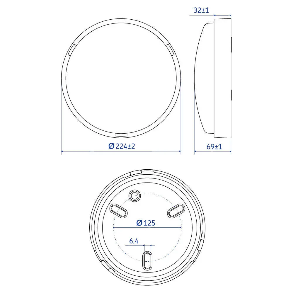 Світильник LED Violux ДББ ATOM UA MW sensor 22W 5000K IP44 антрацит плівка ( 243384​ ) - фото №3