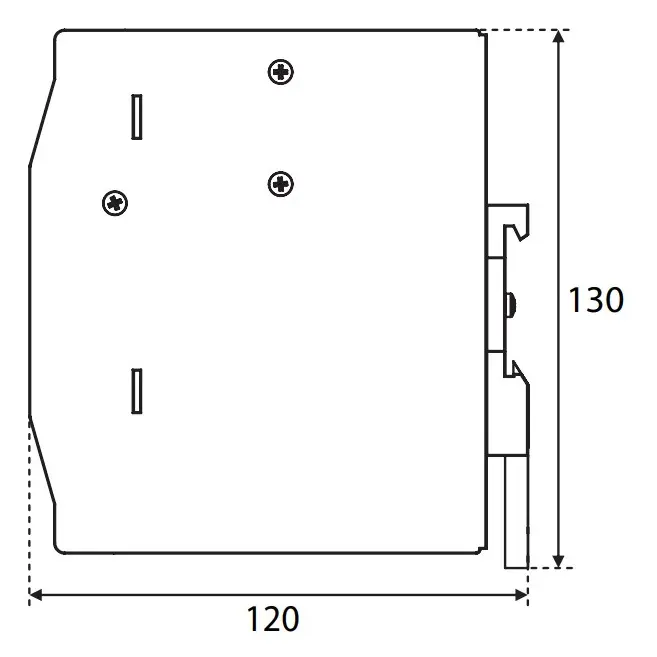 Джерело живлення ETI 004656682 PS-120-24 (Вхід: 100-240V AC/140-340V DC; Вихід: 24-28V DC/120W/5A) - фото №2