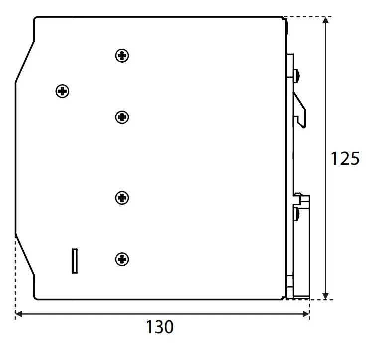 Источник питания ETI 004656683 PS-240-24 (Вход: 100-240V AC/140-340V DC; Выход: 24-28V DC/240W/10A) - фото №2