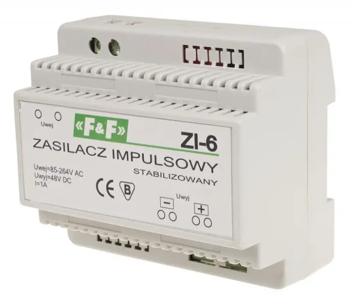 Джерело живлення F&F ZI-6 85-264В AC 1А OUT 48В DC 50Вт - фото №1 Джерело живлення F&F ZI-6 85-264В AC 1А OUT 48В DC 50Вт - фото №1
