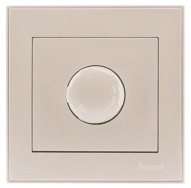 Светорегулятор Lezard Rain (703-0388-116) 500Вт с фильтром (кремовый) - фото №4