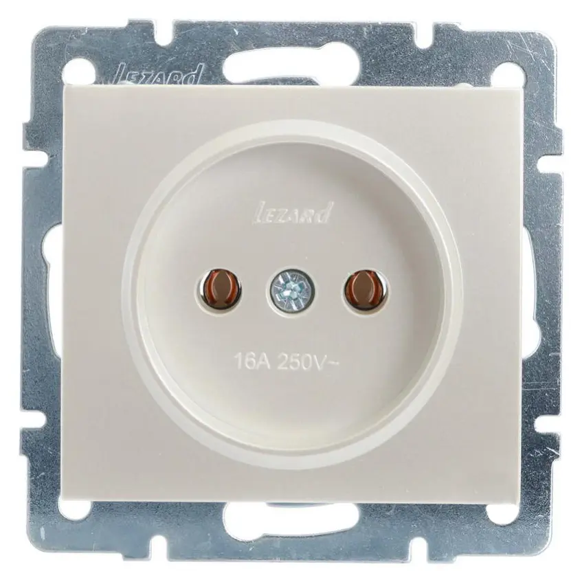 Розетка Lezard Rain (703-3088-121B) ПБТ (перлово-білий перламутр)