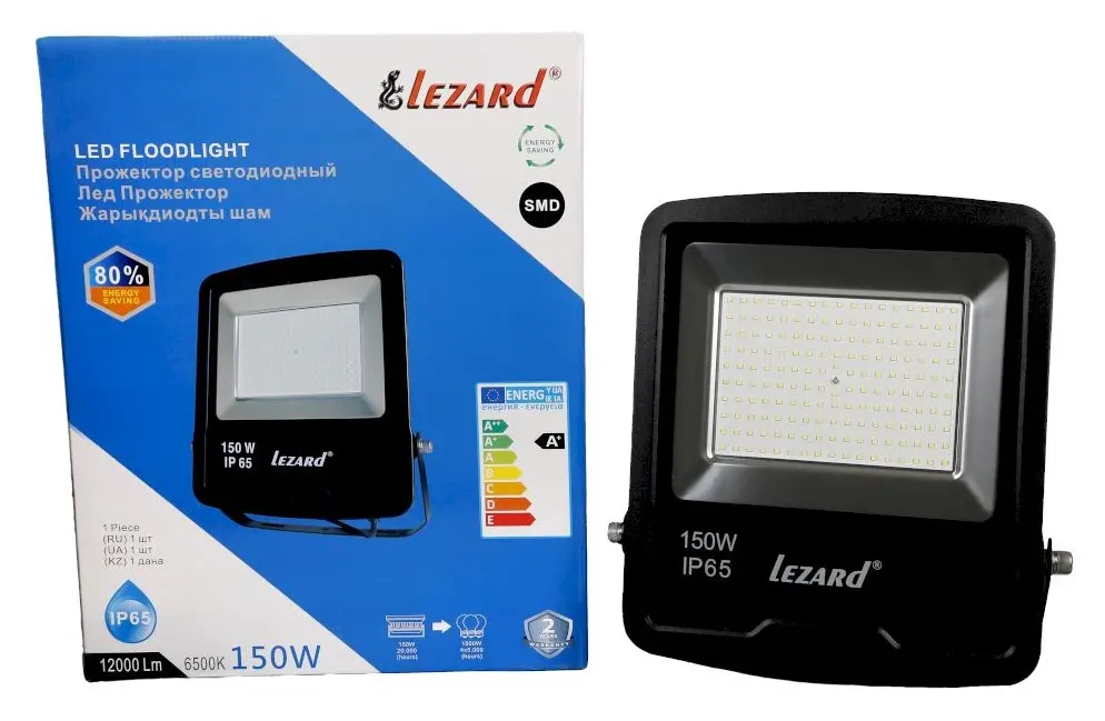 Алюмінієвий LED прожектор Lezard (PAL65150) 150Вт 6500K 12000Лм IP65 - фото №1