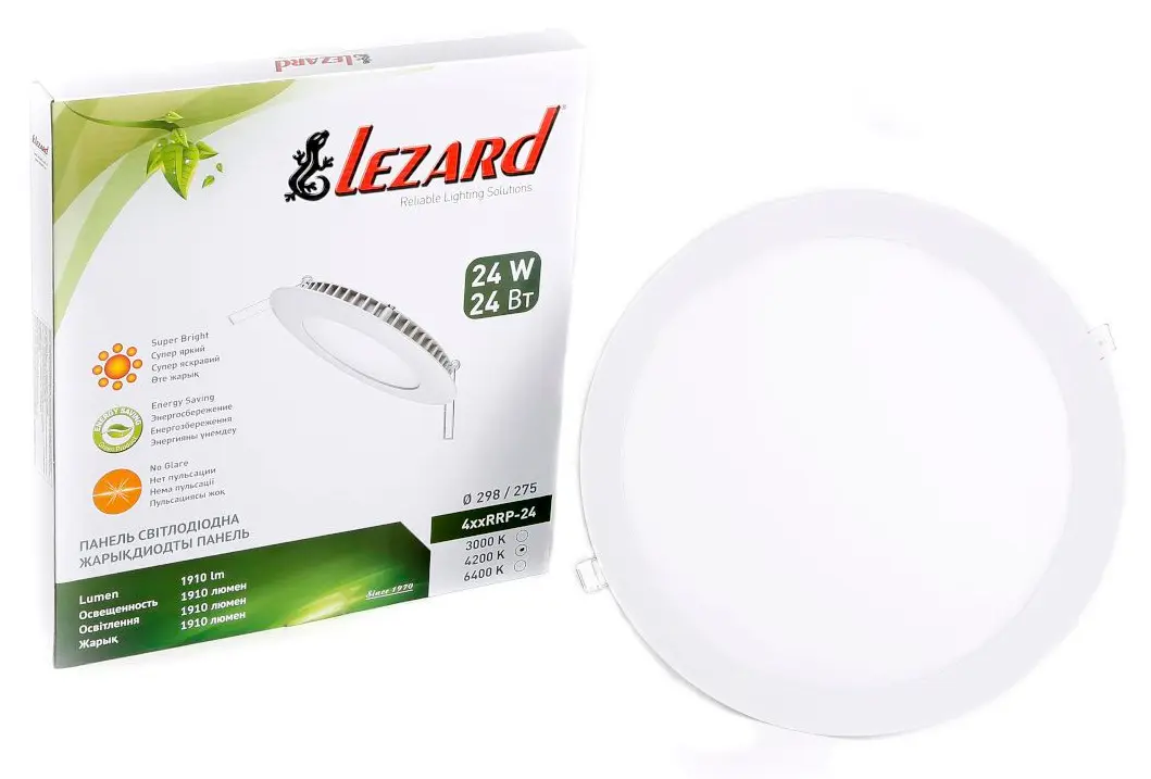 Вбудований світильник Lezard (442RRP-24) 24Вт 4200K 1910Лм круглий - фото №2