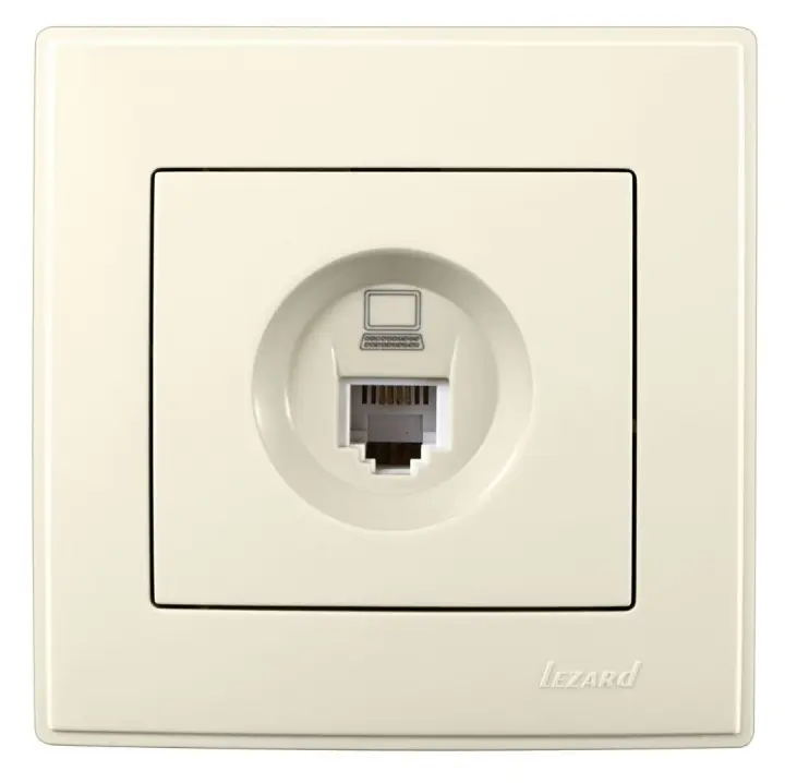 Компьютерная розетка Lezard «Lesya» 705-0303-139 (кремовая)
