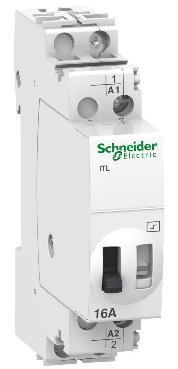 Импульсное реле Schneider Electric A9C30112 iTL 16A 2НО 24В АC 12В/DC Импульсное реле Schneider Electric A9C30112 iTL 16A 2НО 24В АC 12В/DC