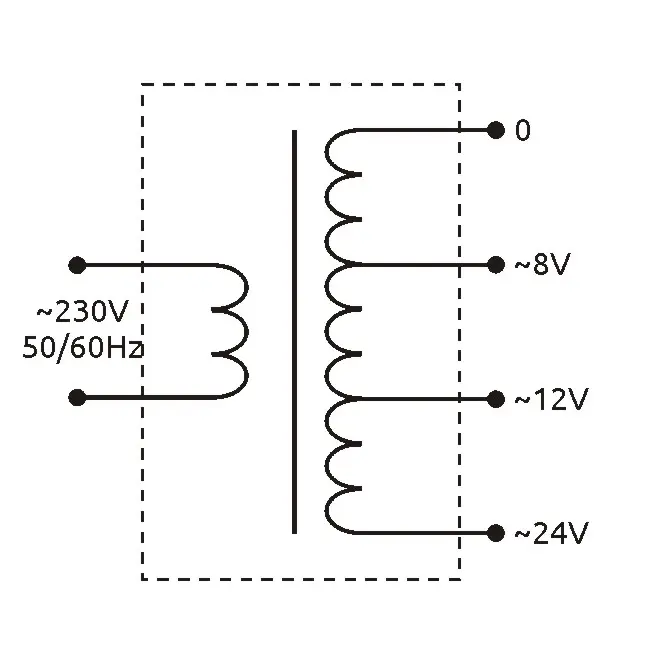 Дзвінковий трансформатор Promfactor TRF 230/24В 8Вт (TRF24) - фото №1