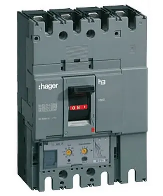 Автоматический выключатель Hager h630, In=400А, 3п, 50kA, LSI