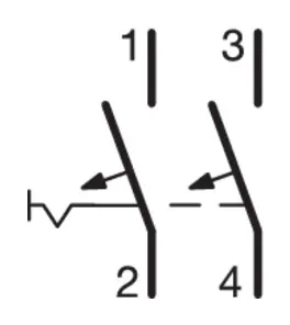 Автоматический выключатель NCN202 (2р,С,2А) Hager - фото №1