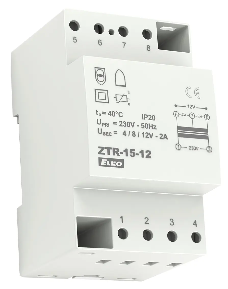 Звонковый трансформатор ZTR-15-12V, ELKOep