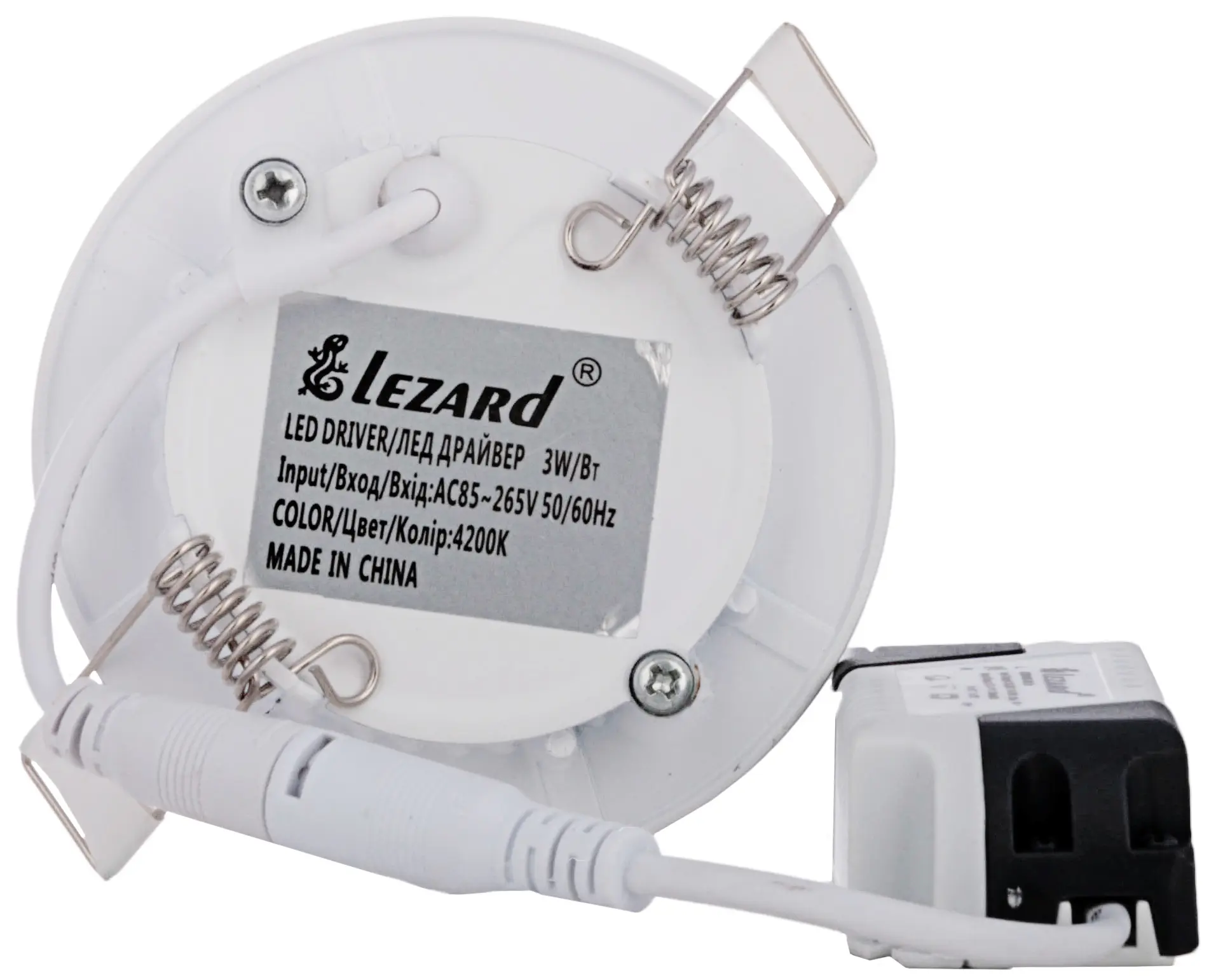Круглий світильник Lezard (442RRP-03) 3Вт 4200K 240Лм для точкового освітлення - фото №1